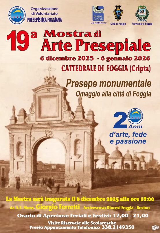 locandina della 19° mostra di Arte Presepiale